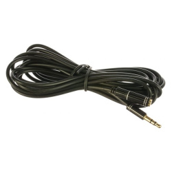 Удлинитель аудиокабеля 3.5мм jack  3.0м, Cablexpert CCAB-02-35MF-3.0MB черный