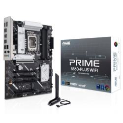 Материнская плата ASUS PRIME B860-PLUS WIFI (LGA 1851, Intel B860, ATX, 4xDDR5 6400 МГц, 4xSATA, 2xM.2, 5хPCI-E x16, HDM/DP, Wi-Fi, Bluetooth)