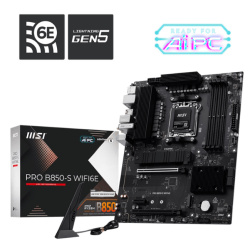 Материнская плата MSI PRO B850-S WIFI6E (AM5, AMD B850, ATX, 4xDDR5 5600 МГц, 4xSATA, 2xM.2, 2хPCI-E x16, 1хPCI-E x1, HDM/DP, Wi-Fi, Bluetooth)