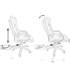 Кресло руководителя Бюрократ CH-824 Fabric серо-голубой Light-28 (ткань, 120 кг, крестовина пластик, колесики пластик)