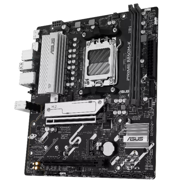 Материнская плата Asus PRIME B850M-K (AM5, AMD B850, Micro-ATX, 2xDDR5 5600 МГц, 4xSATA, 2xM.2, 2хPCI-E x16, HDM/DP)