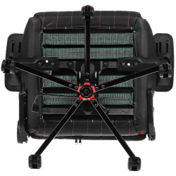 Кресло игровое A4Tech Bloody GC-990 черный/красный (экокожа, 180 кг, крестовина металл, подголовник, поддержка поясницы)   