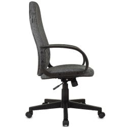 Кресло руководителя Бюрократ CH-808AXSN серый  (ткань, до 120 кг, крестовина пластик, колесики пластик)