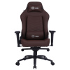 Кресло игровое Cactus CS-CHR-0112BR коричневый (экокожа,120кг, крестовина металл, подголовник, поддержка поясницы)